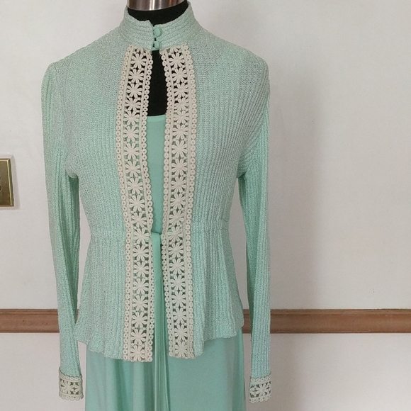 Fabulous Vintage 60s Evening Dress size 8 - Picture 2 of 14